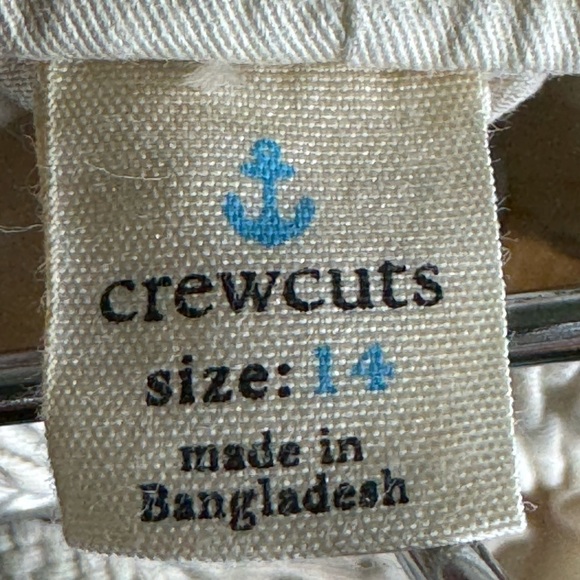 Crewcuts J.Crew Boys Khaki Dock Pants - Elastic Waist, Size 14 - Picture 6 of 6